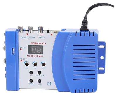 Obrázok produktu pre HD multimediálne rozhranie AV na RF modulátor PAL NTSC výstup Plug and Play AV na RF prevodník pre domáce TV herné konzoly EÚ zástrčka AC 100 až 240V
