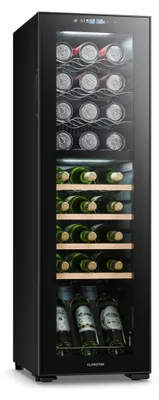 Obrázek produktu pro Klarstein Bovella 27 Duo+ vinotéka, 2 zóny, 74l, 27 lahví skleněné dveře