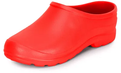 Produktbild von Ladeheid Damen und Herren leichte Eva Clogs Gartenclogs Gartenschuhe LADW001 (Rot, 37)