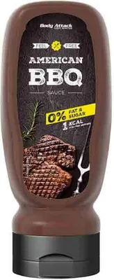 Produktbild von Body Attack American BBQ Sauce – 320 ml-Flasche