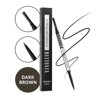 Zdjęcie produktu dla Kredka do brwi Nanobrow Dark Brown - kredka do brwi ze szczoteczką
