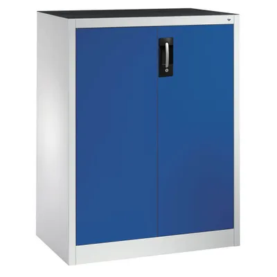 Produktbild von CP Stahlschrank 8521-000 S10139 lichtgrau, enzianblau 2 Fachböden 93,0 x 50,0 x 120,0 cm, aufgebaut, 1 St.