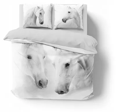 Image de Detexpol Natura Ensemble de literie en coton 200x220 chevaux