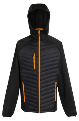 Produktbild von Regatta - "Navigate" Hybridjacke für Herren LT233 (3XL) (Schwarz/Orangenpop)