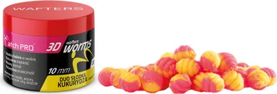 Obrázek produktu pro Wafters MatchPro 3D Worms Duo Sweetcorn 10mm 20g