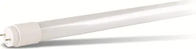A single LED tube light on a white background.