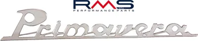 Produktbild von RMS Emblem / Schriftzug " Primavera " kompatibel mit Vespa Primavera 125 - 4 Pins 160x27mm