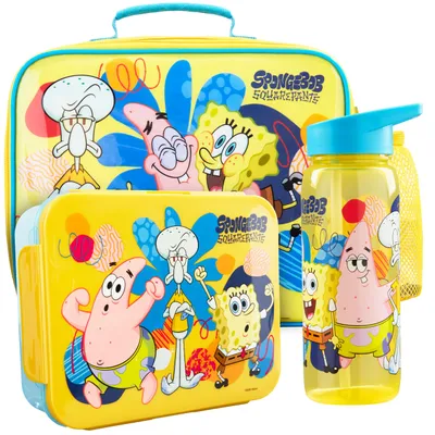 Kinder-Lunchset: isolierte Tasche, Bento-Box & 640-ml-Flasche