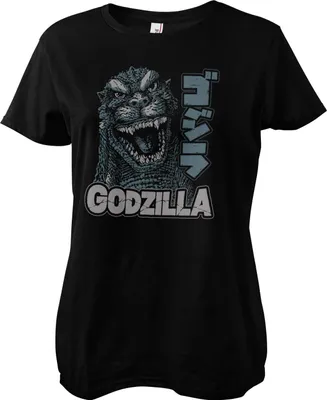 Produktbild von Godzilla Roar Girly Tee - Large - Black