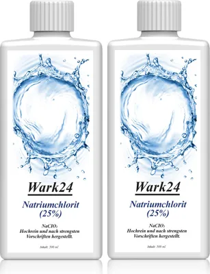 Produktbild von Wark24 Natriumchlorit (25%) 500ml zur Herstellung von Chlordioxid (2er Pack)