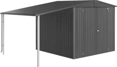 Obrázek produktu pro Přístřešek pro zahradní domek Biohort Europa 4 / 5 tmavě šedý metalický
