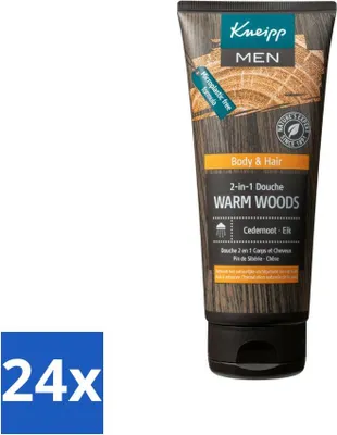 Zdjęcie produktu dla Kneipp - Żel pod prysznic - Men - Warm Woods - 2 w 1 - 200 ml - Value pack - 24 szt