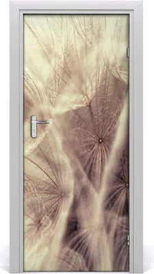 Produktbild von Tulup Türaufkleber 85x205 cm Dekorative Aufkleber Selbstklebend Wasserdichte Tapete Abnehmbar Schlafzimmer Wohnzimmer Wohnkultur - Löwenzahn