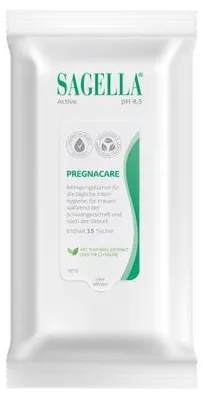 Produktbild von Sagella active Pregnacare Reinigungstücher 15 St