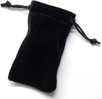 Produktbild von Samtbeutel, schwarz, Größe ca. 10 x 14 cm, 50 Stück