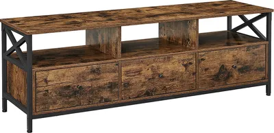 Produktbild von Songmics TV Schrank Lowboard 65 Zoll Vintagebraun Schwarz