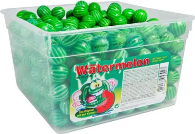 Zdjęcie produktu dla Sweet stories® Bubble Gum Watermelon 300 sztuk w puszce