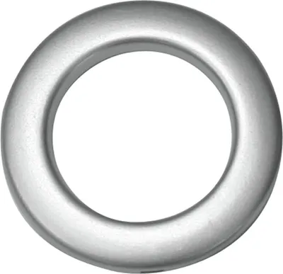 Produktbild von Gardinia Stoffösen Ø 3,5 cm, silber-matt, 10-er Pack
