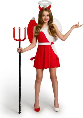Obrázek produktu pro Dětský kostým Ďábelský anděl Halloween Deluxe Medium(8-10