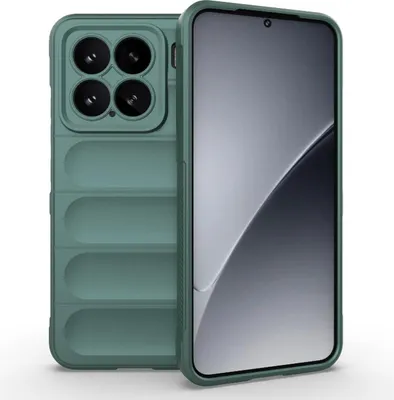 Produktbild von Mobigear Bumpy  Xiaomi 15 Hülle Flexibles TPU Backcover - Grün