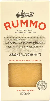 Produktbild von Rummo - Lasagne all'uovo n.173 Bronze Gezeichnete - 12 Packungen mit 500 g