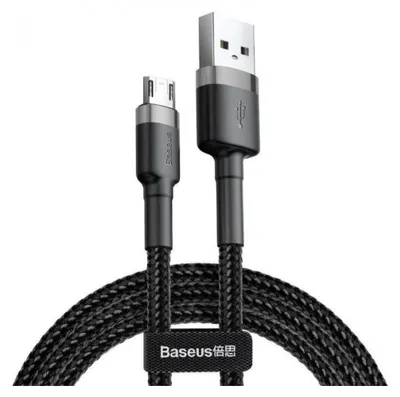 Produktbild von Baseus Cafule, 3 m, USB A, Micro-USB A, USB 2.0, Schwarz
