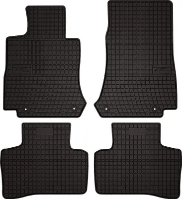 Image de Tapis de sol voiture en caoutchouc pour Mercedes EQC N293 (2019-, SUV) Noir, lot de 4 pièces, fixations