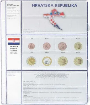 Produktbild von Vordruckblatt EURO COLLECTION: 3 Kursmünzensätze Kroatien