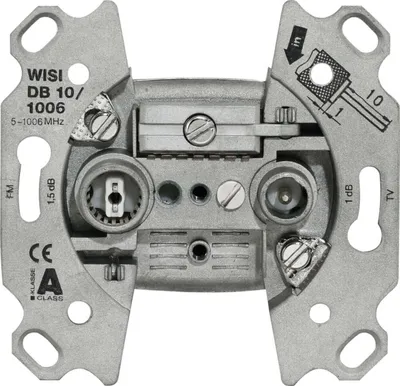 Produktbild von WISI Stichleitungsdose DB101006 5-1006MHz 0,5/1,5dB