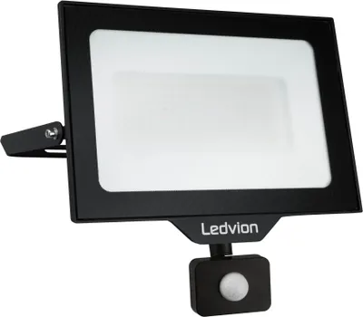 Produktbild von Ledvion LED Strahler, 100 Watt Osram LED Fluter, 6500K Scheinwerfer, 12000 Lumen Arbeitsbeleuchtung, Außenstrahler IP65 Wasserdicht, Flutlicht mit Schnellanschluss