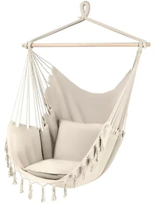 Obrázek produktu pro Gardlov 20938 Brazilské závěsné houpací křeslo 130 x 97 cm béžové