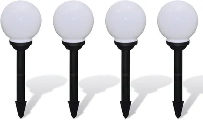 Produktbild von vidaXL Wegeleuchten 4 Stk. LED 15 cm mit Erdspieß