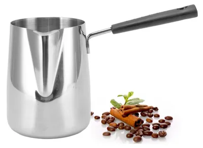 Türkische Kaffeekanne 1000 ml Edelstahl für Herdplatte