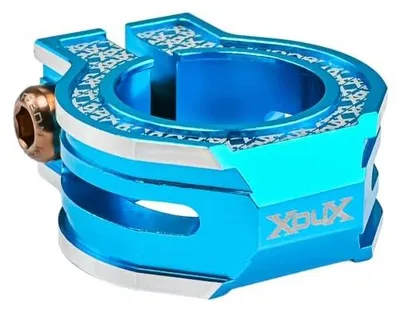 Zdjęcie produktu dla Zacisk postowy bmx aluminium 28.6 mm niebieski do roweru