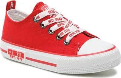 Produktbild von Kinder Stoff-Sneaker KK374047, rot, niedrig geschnitten, dicke Sohle, leicht zu reinigen