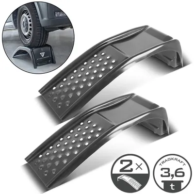 Obrázek produktu pro STAHLWERK 2 ocelové nájezdové rampy 3,6 t šířka 230 mm Nájezdové rampy pro nákladní a osobní automobily