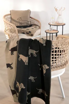 Produktbild von Cawö Wohndecke Kuscheldecke We love Dogs 62470-93 Pfoten 150x200
