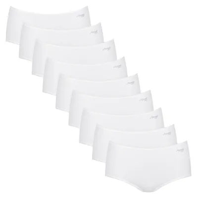 Produktbild von sloggi Damen Midislip 9-Pack Pure Comfort Midi - WHITE - Größe S