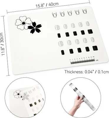 Produktbild von INF Transparente Silikon-Nagelübungsmatte