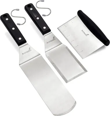 Produktbild von Grillspatel Set 3 Stück, Edelstahl, für BBQ