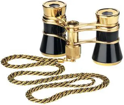 Produktbild von Eschenbach Opernglas Glamour 3x25 schwarz-gold mit Kette
