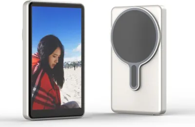 Zdjęcie produktu dla LICAEVEY Ekran monitora telefonu Vlog Selfie, magnetyczny ekran monitora telefonu Vlog Selfie z pilotem, monitor tylnej kamery do blogów wideo na żywo, kompatybilny