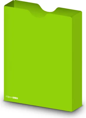 Produktbild von itenga Heftbox DIN A4 Hochformat aus PP Kunststoff FRÜHLINGSGRÜN