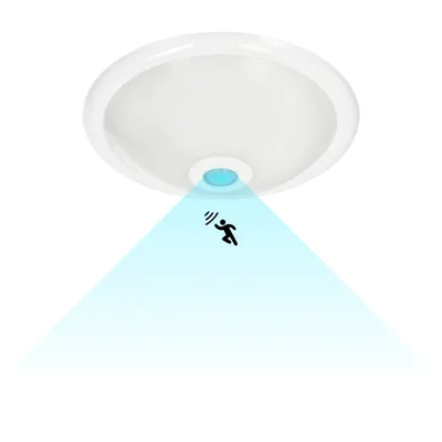 Produktbild von Deckenleuchte mit Sensor, rund, 30 cm, 2xE27, 60W