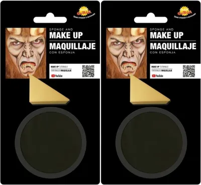 Obrázek produktu pro Make-up černý s houbou - HALLOWEEN - 18 g