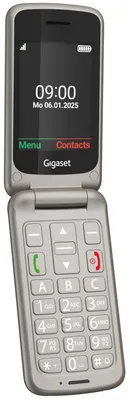 Produktbild von Gigaset GL595, Klappgehäuse, Single SIM, 7,11 cm (2.8"), 0,3 MP, 800 mAh, Grau