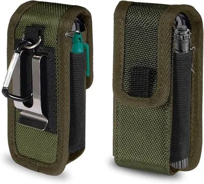 Produktbild von Tasche für Multitool, Leder, schwarz, Gürtelclip, Outdoor