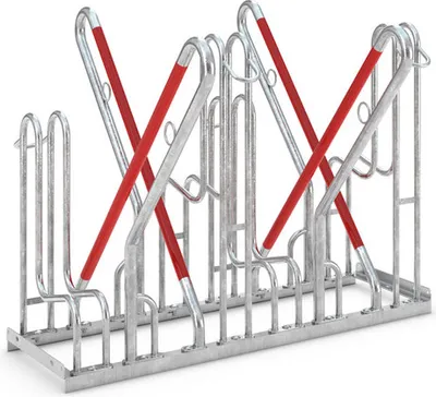 Produktbild von Anlehnparker 4514 XBF, 4 Einstellplätze, zweiseitig, verzinkt