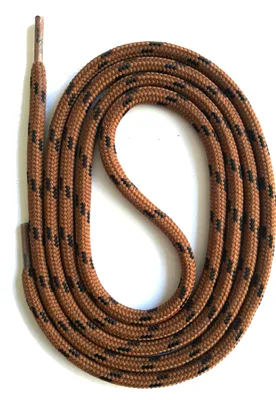 Produktbild von SNORS Sicherheitssenkel rund - BRAUN / SCHWARZ - 5mm - 120cm