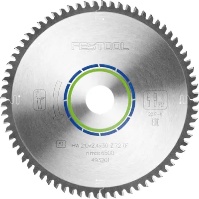 Produktbild von Festool Spezial-Sägeblatt 210x2,4x30 TF72 | 493201
